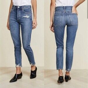 Agolde Jamie Hi Rise Classic Women's Blue Jeans Color: Grade Size 31